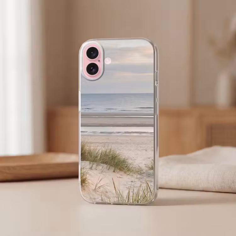 Telefoonhoesje - Zandstrand - Bewolkt - Duinen — 3