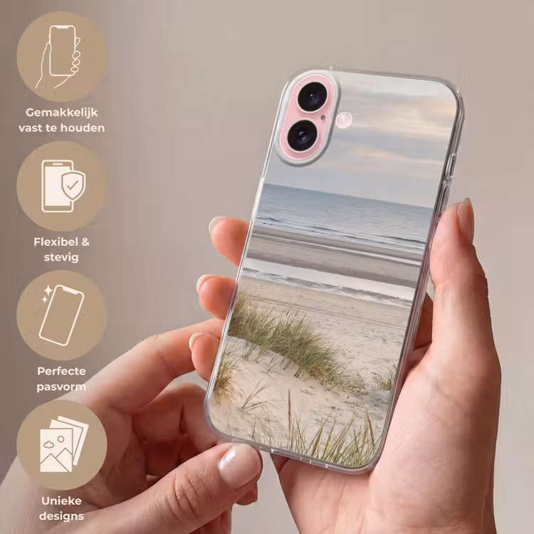 Telefoonhoesje - Zandstrand - Bewolkt - Duinen — 4