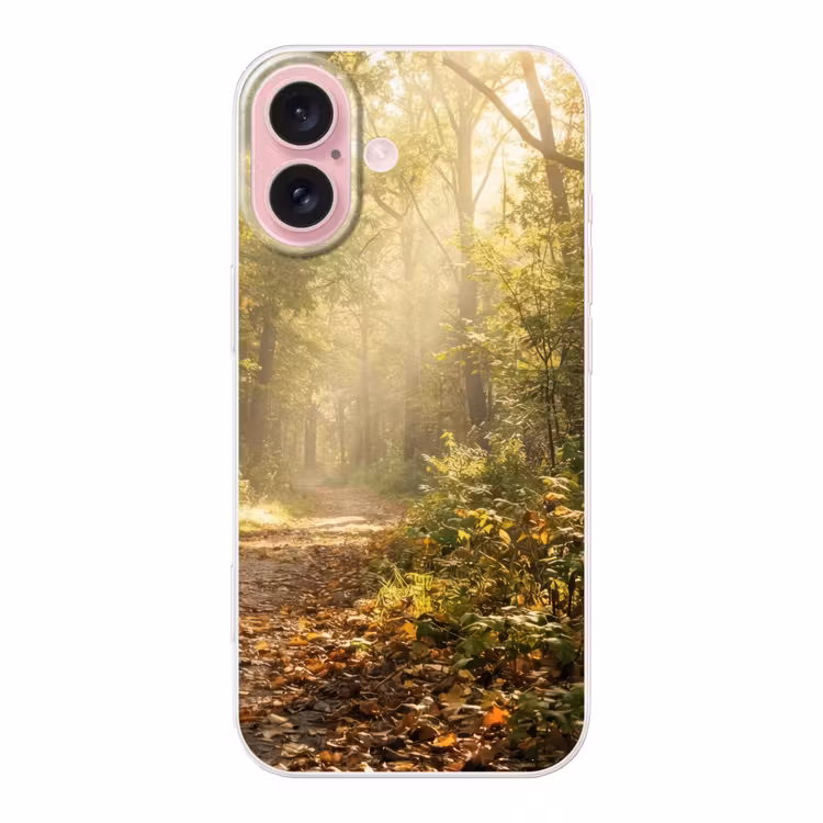Telefoonhoesje - Zonlicht - Bospad - Bomen — 1