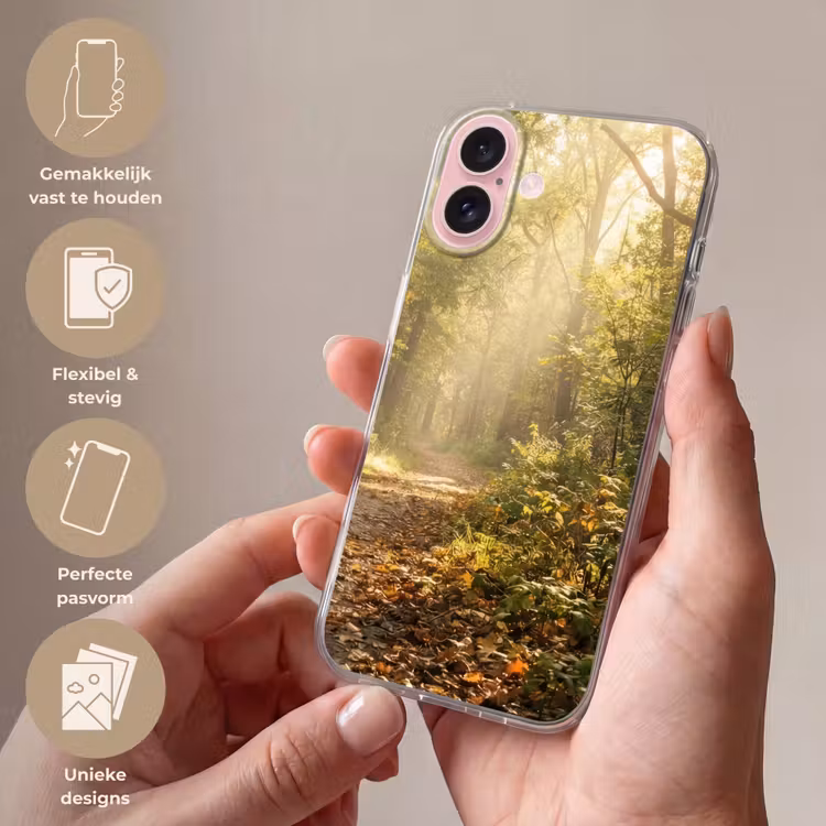 Telefoonhoesje - Zonlicht - Bospad - Bomen — 4