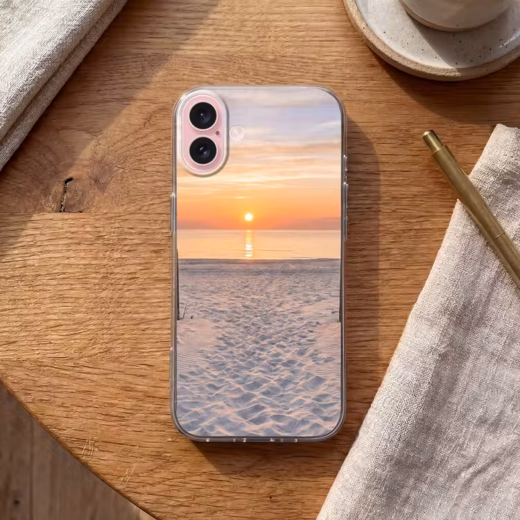 Telefoonhoesje - Zonsondergang - Strand - Zand — 2