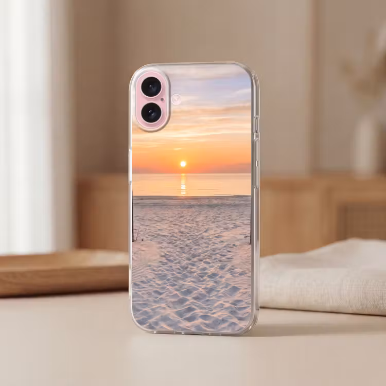 Telefoonhoesje - Zonsondergang - Strand - Zand — 3