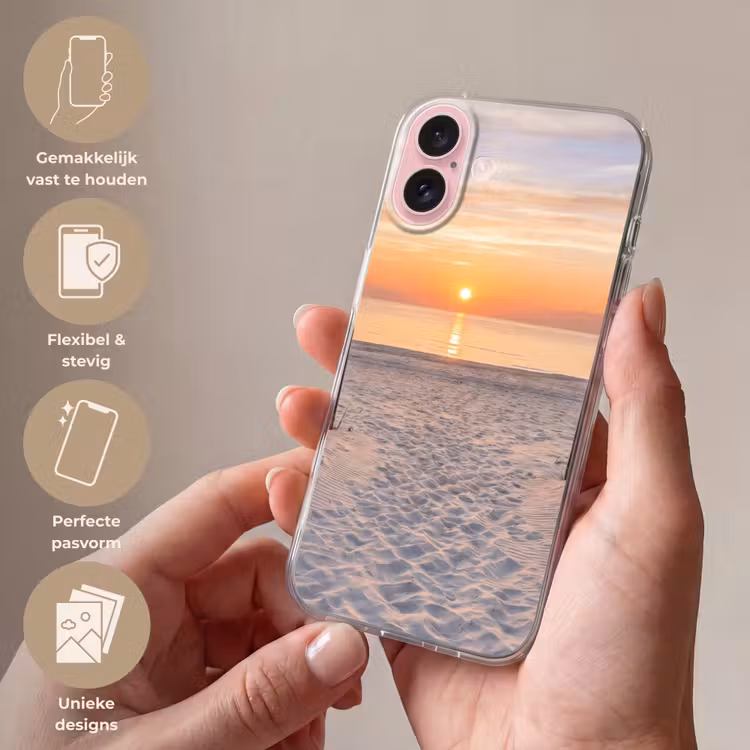 Telefoonhoesje - Zonsondergang - Strand - Zand — 4