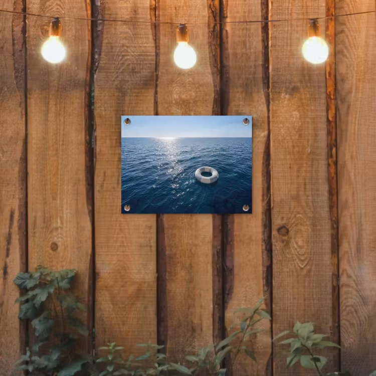 Tuinposter - Oceaan - Zwemband - Horizon — 2