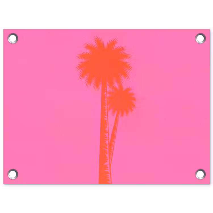 Tuinposter - Palmbomen - Modern - Roze — 1