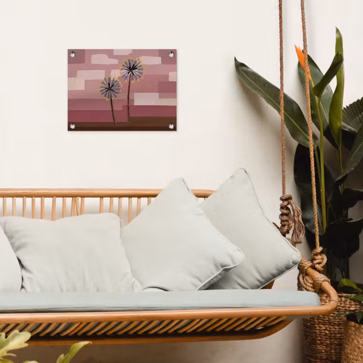 Tuinposter - Illustratie - Bloemen - Vlakken - Abstract — 5