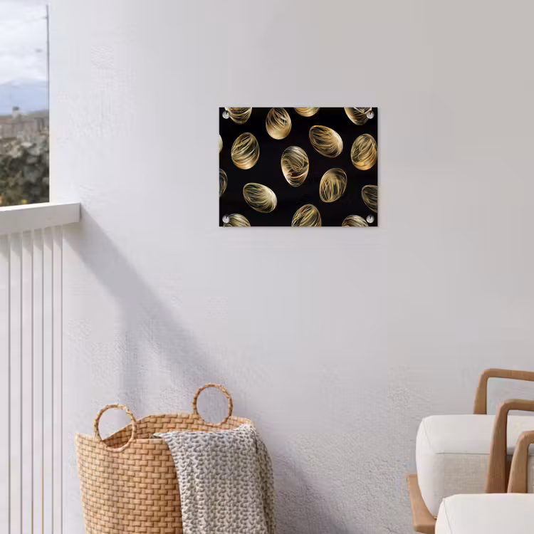 Tuinposter - Eieren - Goud - Patroon — 3
