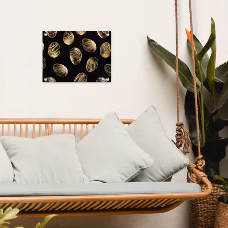 Tuinposter - Eieren - Goud - Patroon — 5