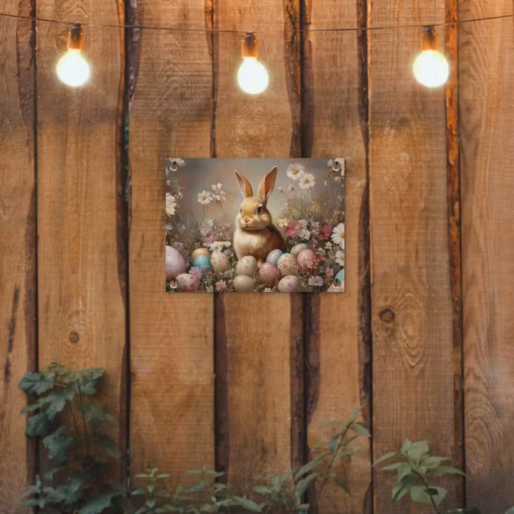 Tuinposter - Paashaas - Lente - Paaseieren — 2