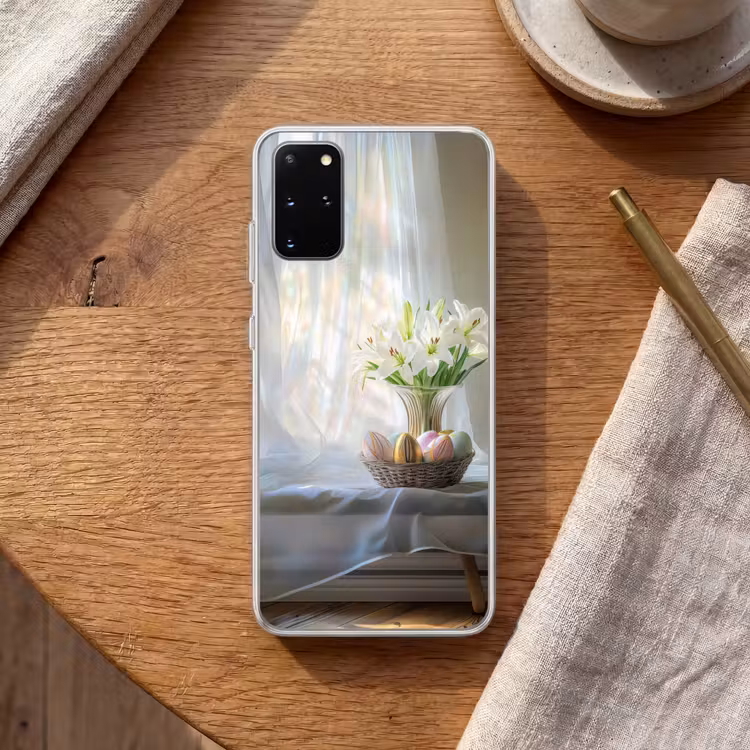 Telefoonhoesje - Vaas - Eieren - Bloemen — 1