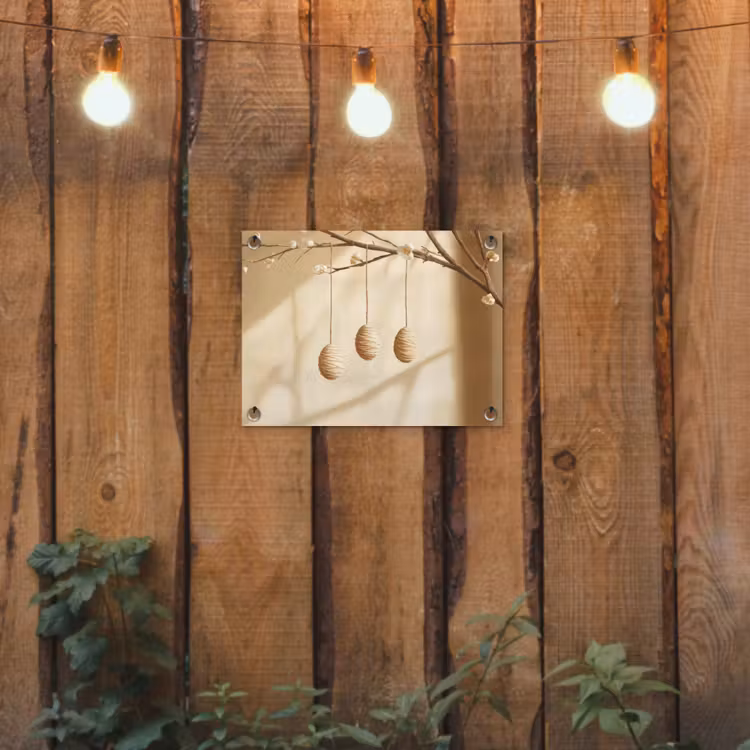 Tuinposter - Beige - Paastak - Eieren — 2