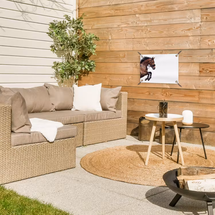 Tuinposter - Paard - Springen - Modern — 4