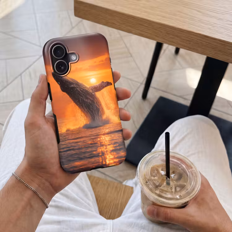 Telefoonhoesje Toughcase - Walvis - Zon - Zee — 4