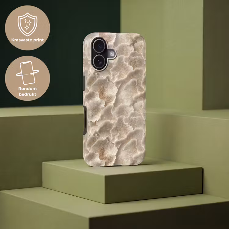 Telefoonhoesje Toughcase - Waaierstructuren - Beige - Vezeltextuur — 7