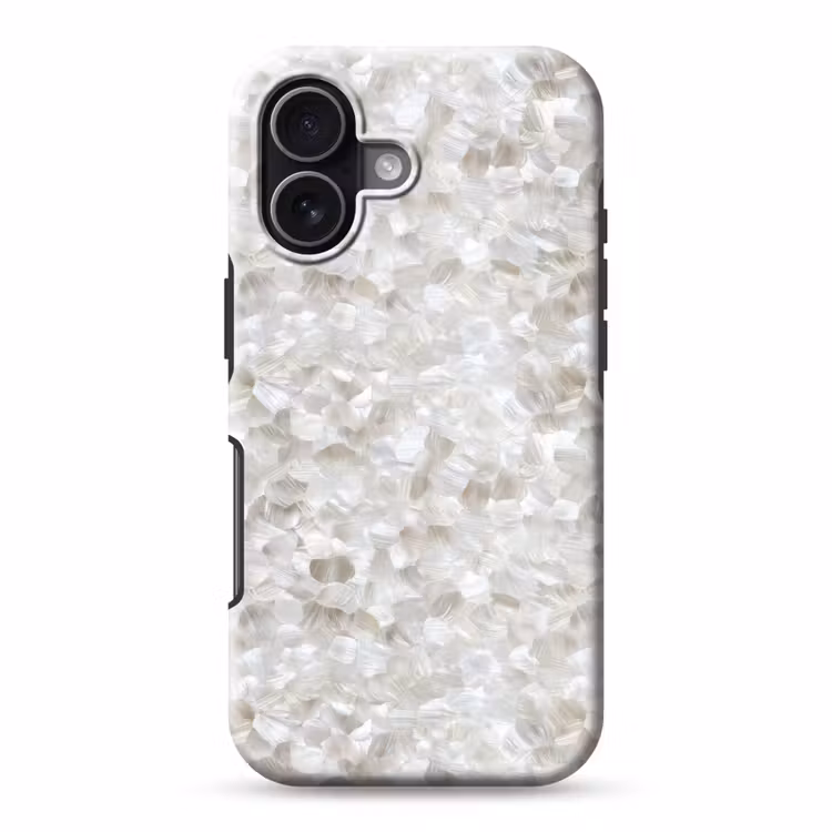 Telefoonhoesje Toughcase - Wit - Penseelstreken - Reliëfeffect — 1