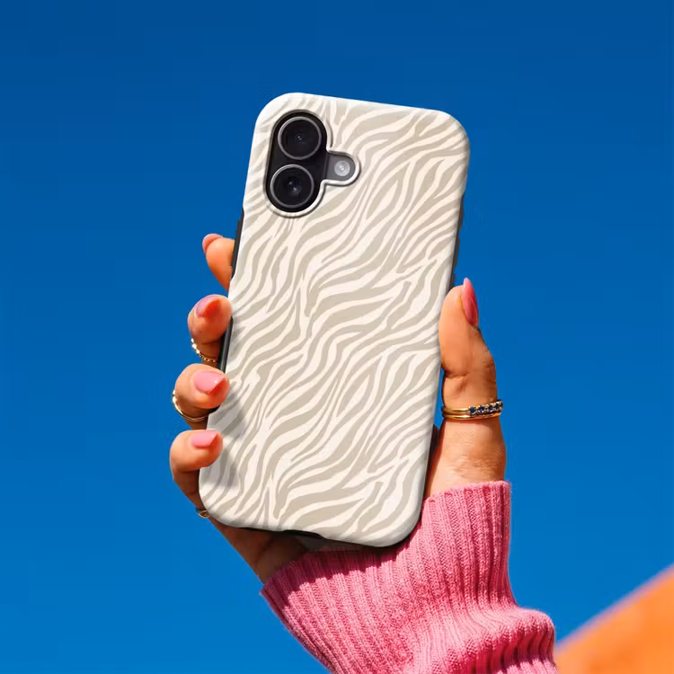 Telefoonhoesje Toughcase - Zebra - Patroon - Beige — 2