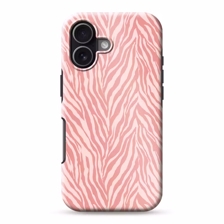 Telefoonhoesje Toughcase - Zebra - Print - Roze — 1