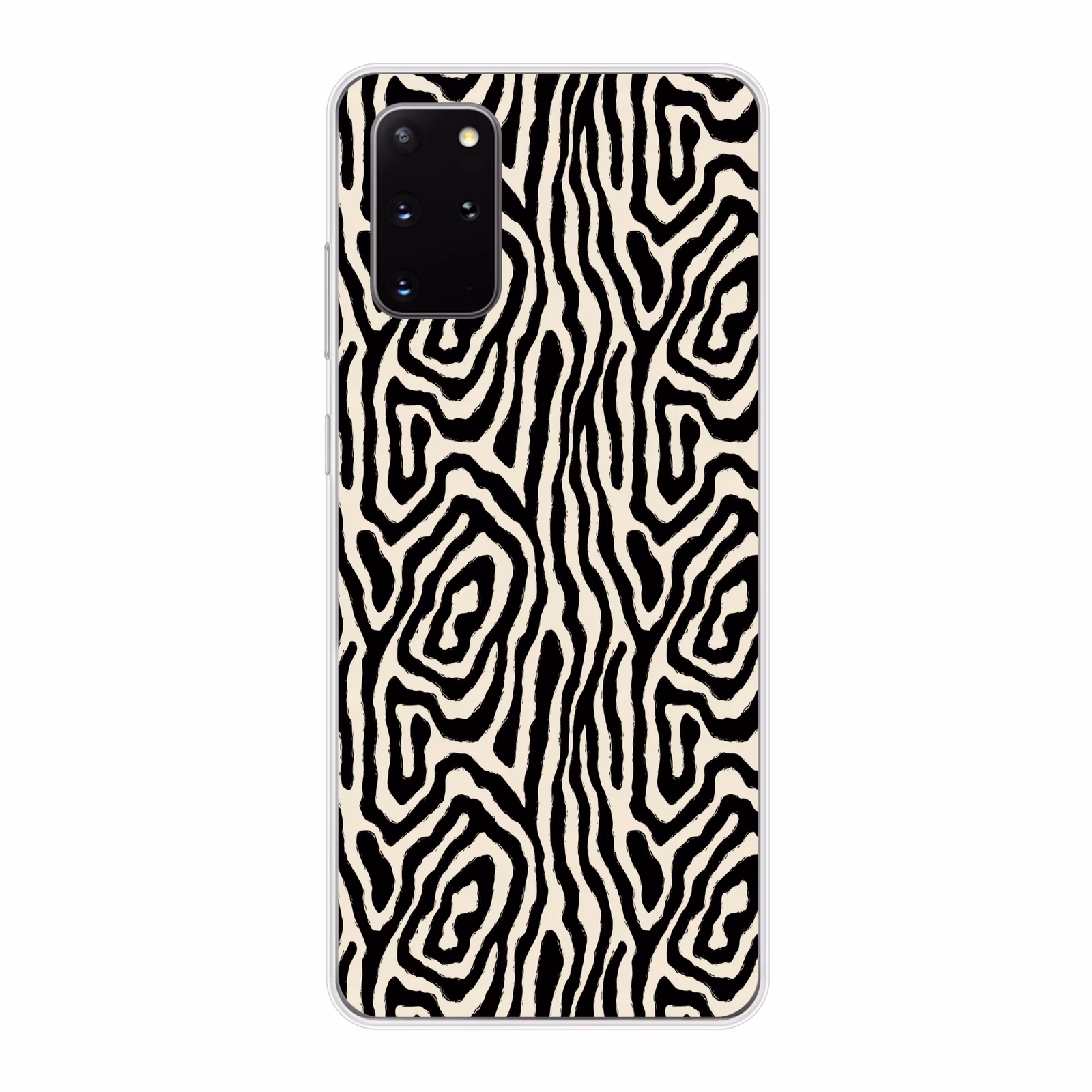 Telefoonhoesje - Zebra - Zwart - Abstract — 1