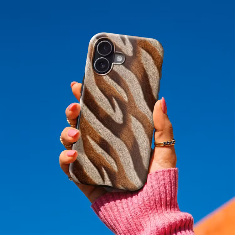Telefoonhoesje Toughcase - Zebra - Patroon - Bruin — 2