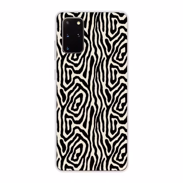 Telefoonhoesje - Zebra - Zwart - Abstract — 1