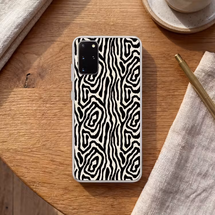 Telefoonhoesje - Zebra - Zwart - Abstract — 2