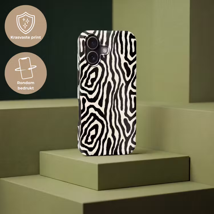 Telefoonhoesje Toughcase - Zebra - Abstract - Zwart — 7