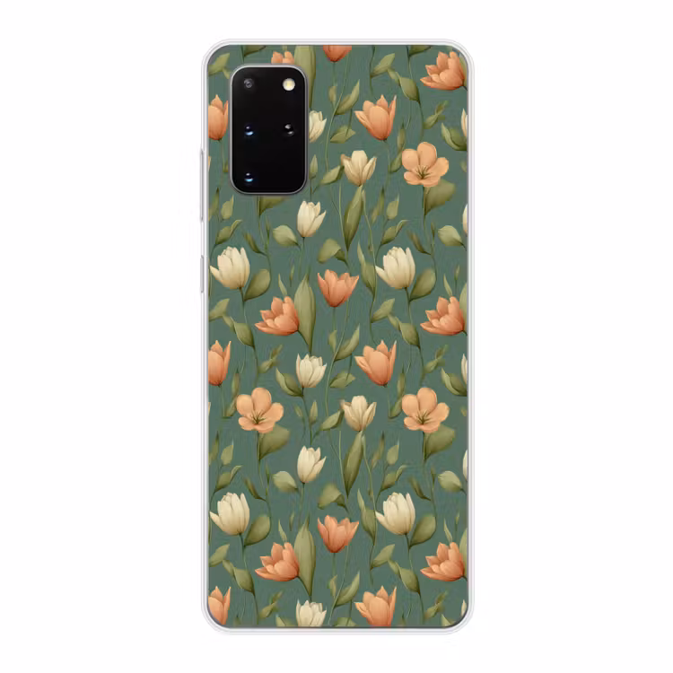 Telefoonhoesje - Tulpen - Botanisch - Groen — 1