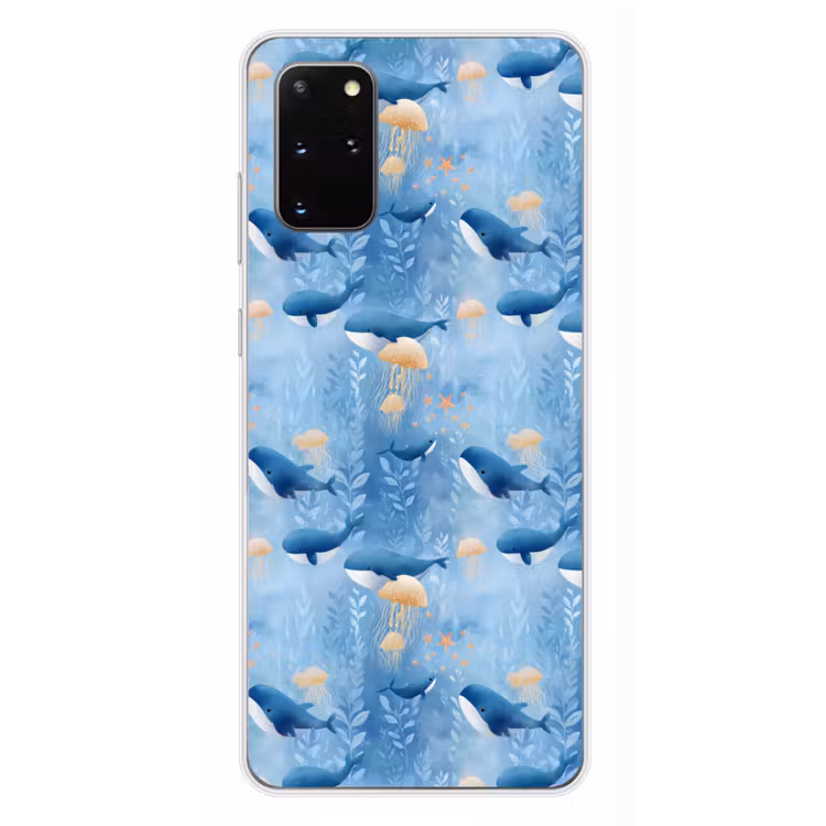Telefoonhoesje - Walvissen - Oceaan - Blauw — 4