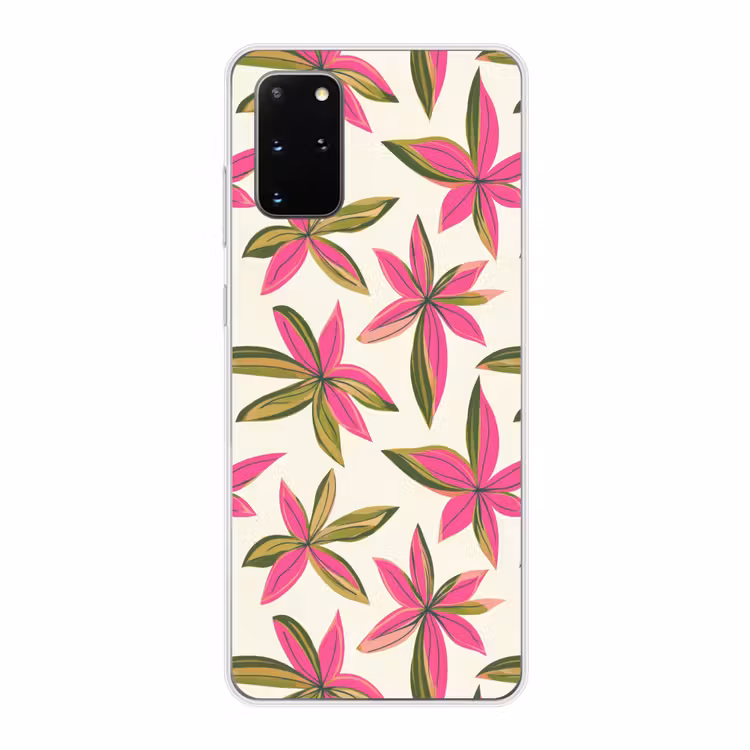 Telefoonhoesje - Tropisch - Bloem - Roze — 1