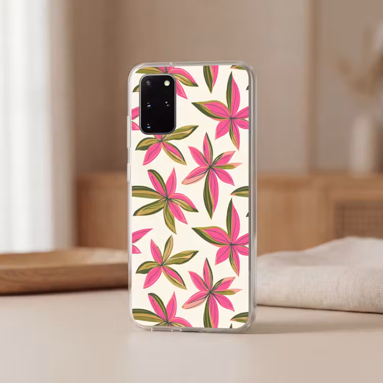 Telefoonhoesje - Tropisch - Bloem - Roze — 3