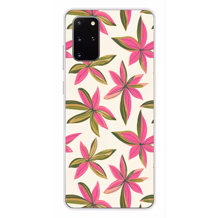 Telefoonhoesje - Tropisch - Bloem - Roze — 4