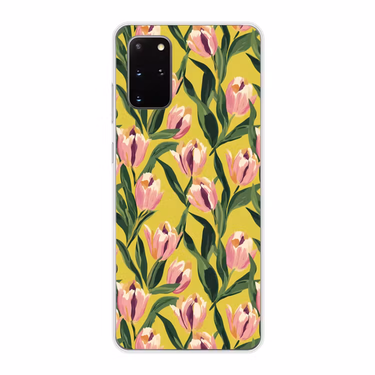 Telefoonhoesje - Tulpen - Botanisch - Geel — 1