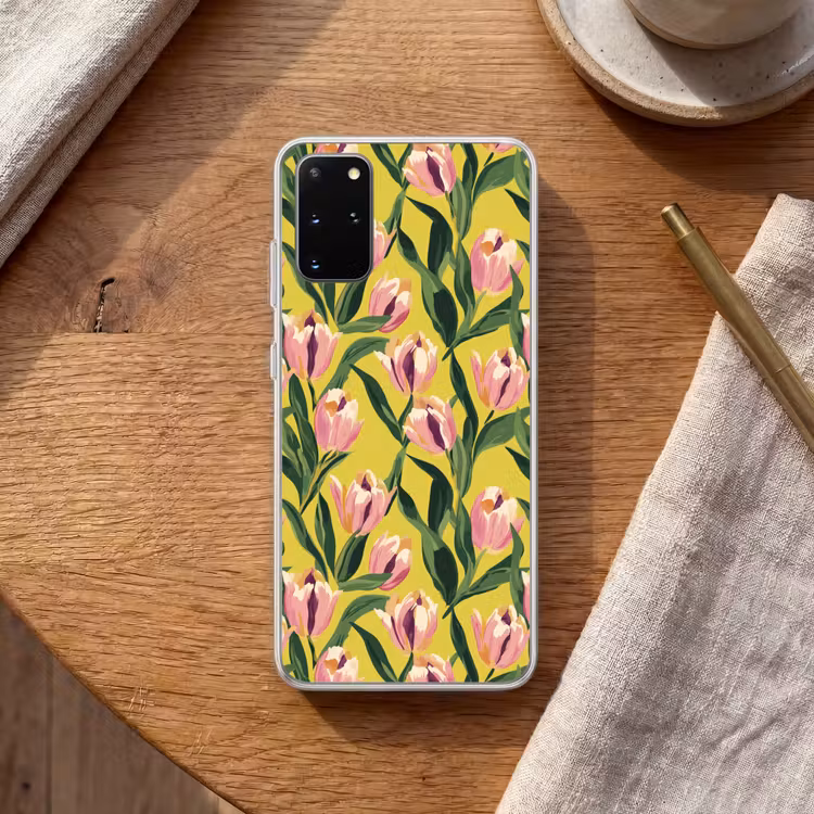Telefoonhoesje - Tulpen - Botanisch - Geel — 2