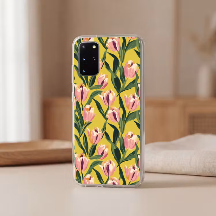 Telefoonhoesje - Tulpen - Botanisch - Geel — 3