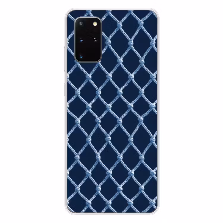 Telefoonhoesje - Visnet - Touw - Patroon - Marineblauw — 4