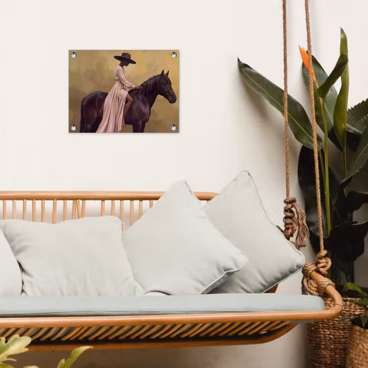 Tuinposter - Paard - Klassiek - Oker — 5