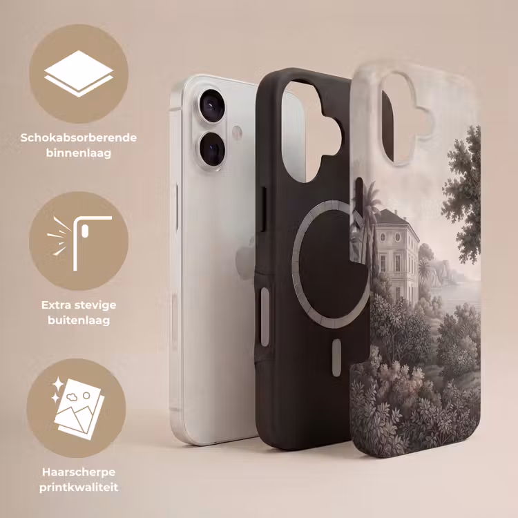 Telefoonhoesje Toughcase - Zee - Villa - Beige — 3
