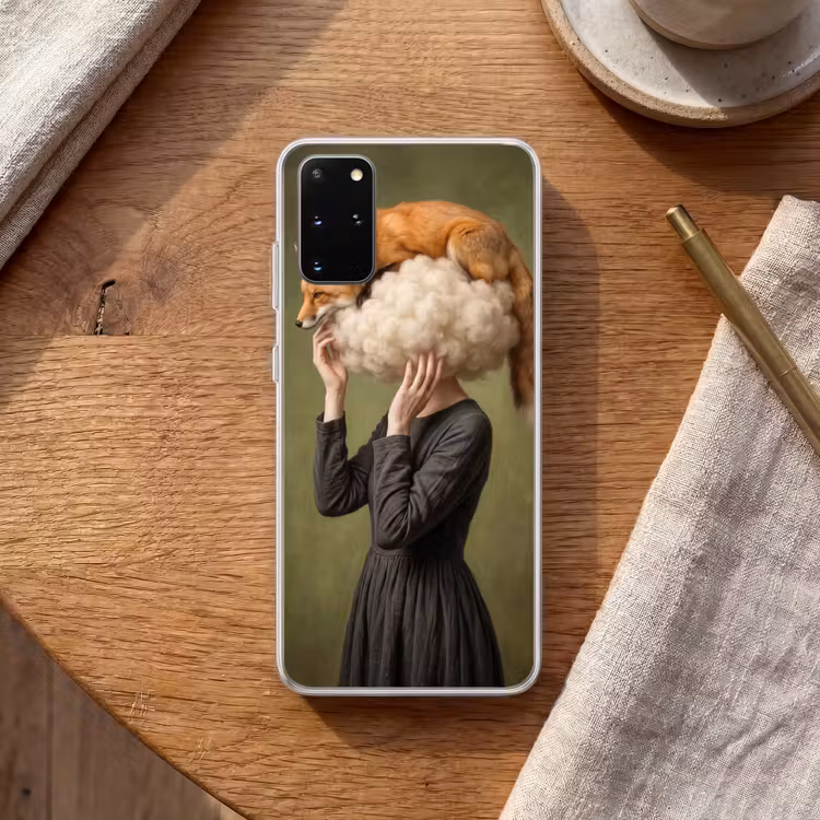 Telefoonhoesje - Vos - Surrealistisch - Groen — 2