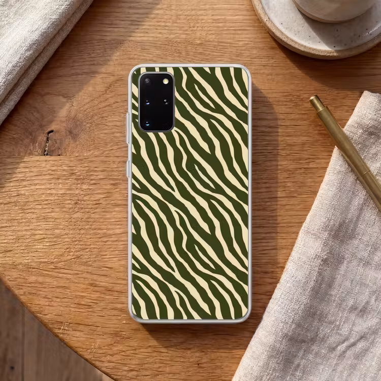 Telefoonhoesje - Zebra - Patroon - Groen — 2