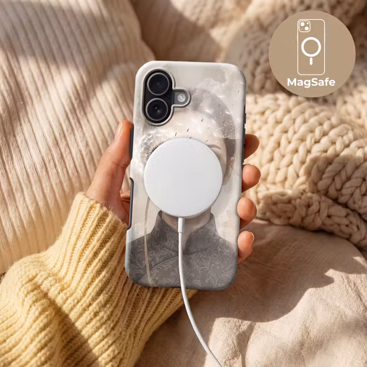 Telefoonhoesje Toughcase - Vrouw - Sereen - Grijs — 8