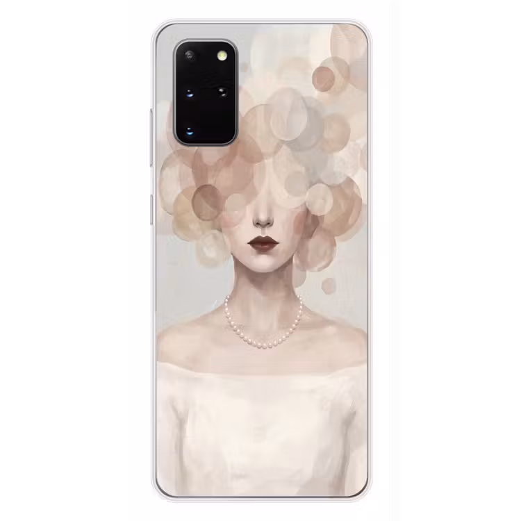 Telefoonhoesje - Vrouw - Cirkels - Beige — 4