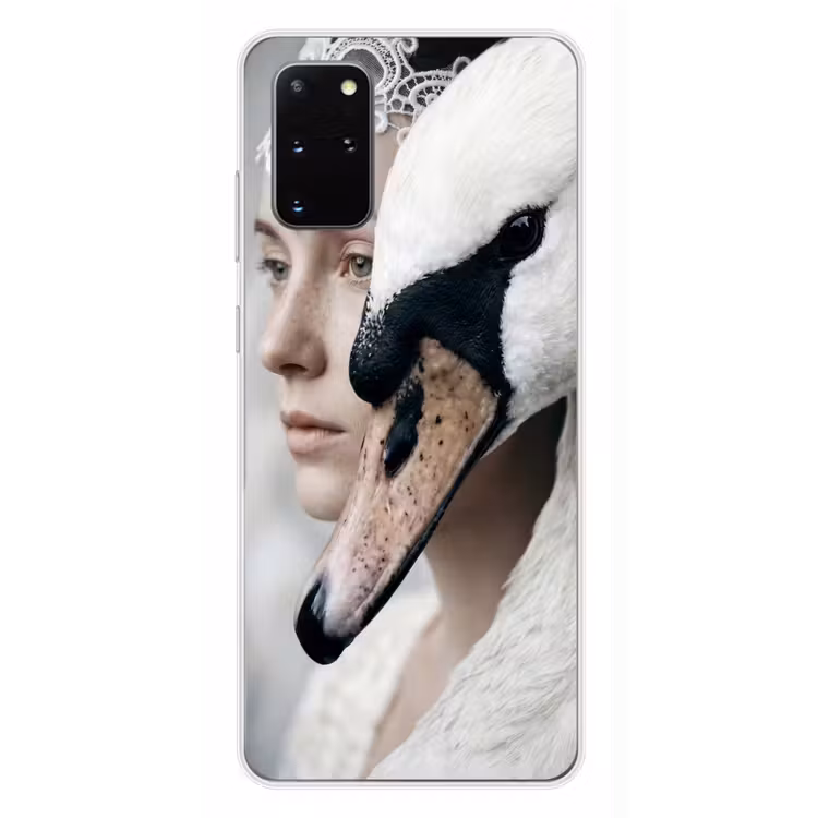 Telefoonhoesje - Vrouw - Zwaan - Wit — 4