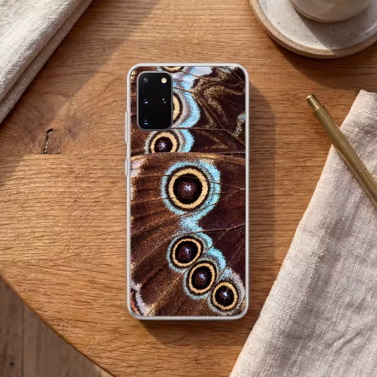 Telefoonhoesje - Vleugels - Vlinder - Blauw — 2