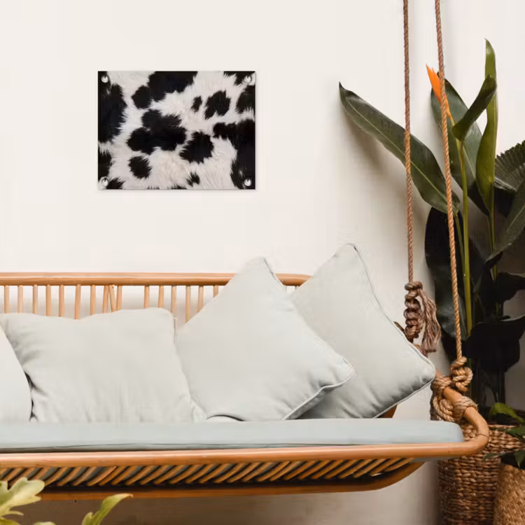 Tuinposter - Bont - Textuur - Zwart - Wit — 5