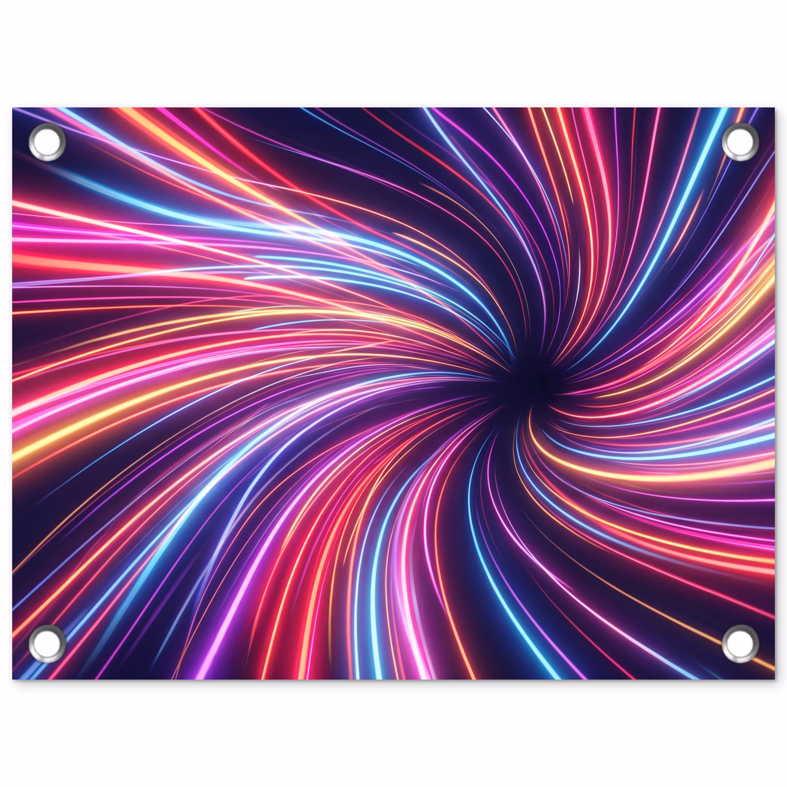 Tuinposter - Abstract - Swirl - Futuristic - Neon — 1