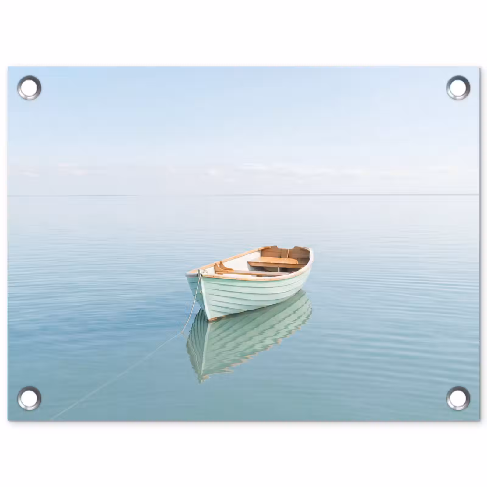 Tuinposter - Minimalistisch - Boot - Zee — 1