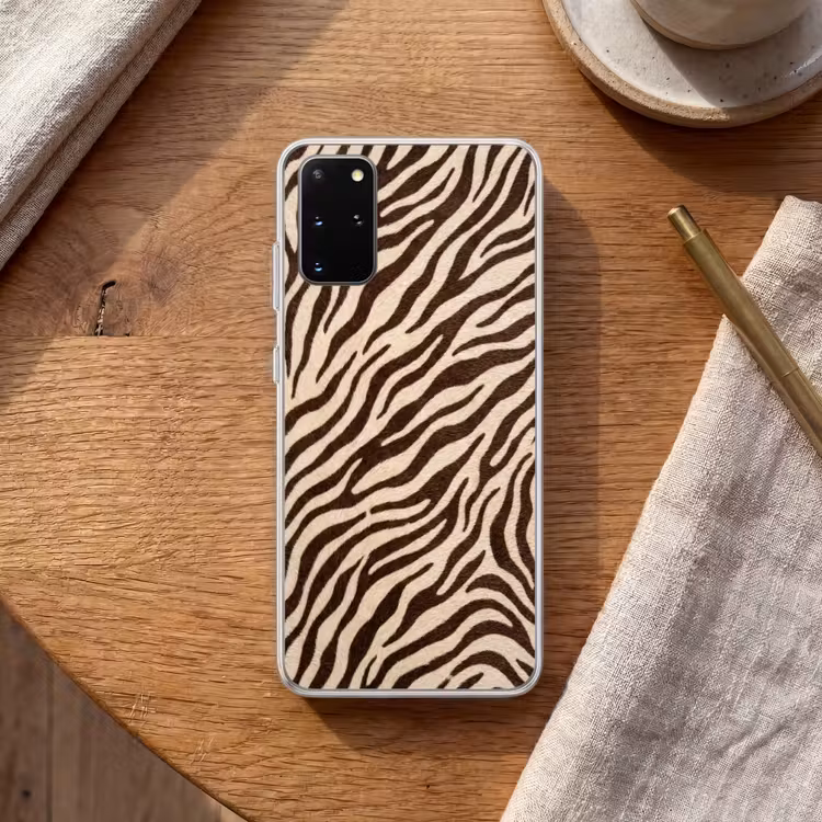 Telefoonhoesje - Zebra - Strepen - Bruin — 2