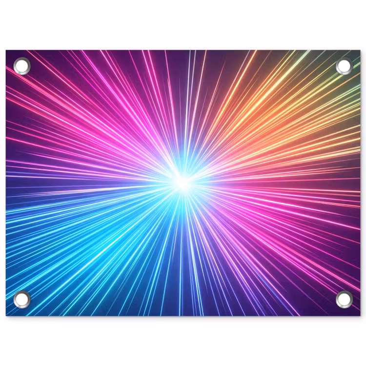 Tuinposter - Abstract - Light - Burst - Modern - Colorful — 1