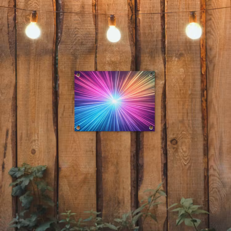 Tuinposter - Abstract - Light - Burst - Modern - Colorful — 2