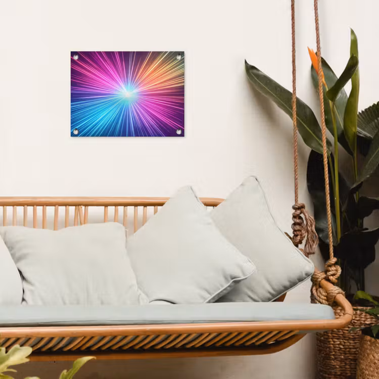 Tuinposter - Abstract - Light - Burst - Modern - Colorful — 5